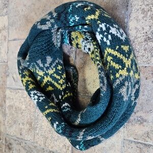 American Eagle Fair Isle Knitted Infinity Scarf